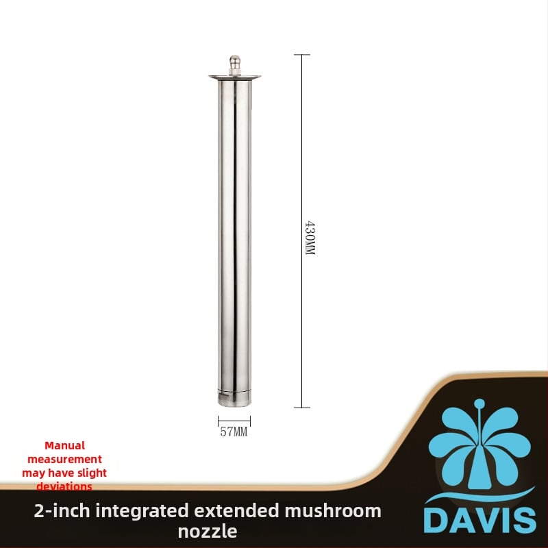 Ανοξείδωτο ενσωματωμένο επεκτεινόμενο ακροφύσιο μανιταριού για υδάτινα τοπία φουντάν (Υλικό: ανοξείδωτο ατσάλι; Εφαρμογή: υδάτινο τοπίο φουντάν; Μάρκα: Davis)