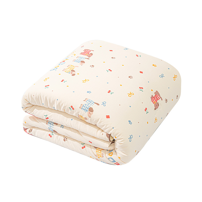 Mu Mu Bear Dječji pamučni quilt – Sve sezone, Antibakterijski, Strojno pranje