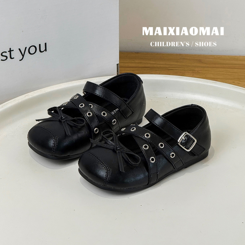 Mai Xiao Mai Pantofi pentru copii din Microfibră - Închidere Velcro, Talpă de Cauciuc Antiderapantă, Partea superioară din Microfibră, Primăvara 2026, Stil Coreean