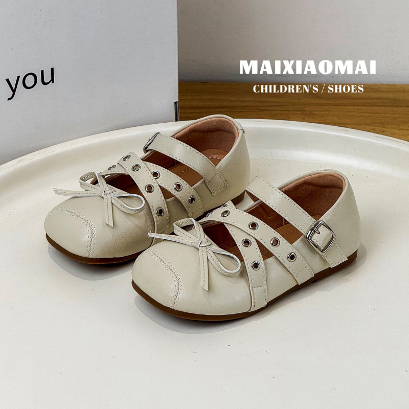 Mai Xiao Mai Pantofi pentru copii din Microfibră - Închidere Velcro, Talpă de Cauciuc Antiderapantă, Partea superioară din Microfibră, Primăvara 2026, Stil Coreean