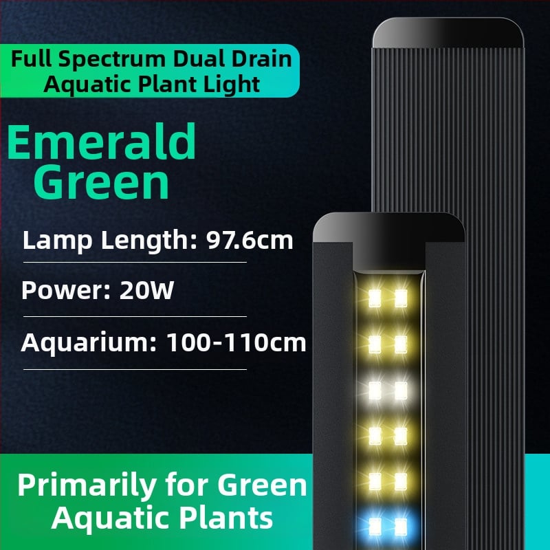 FKSC 10W φωτιστικό ενυδρείου από ανοξείδωτο χάλυβα με πλήρες φάσμα