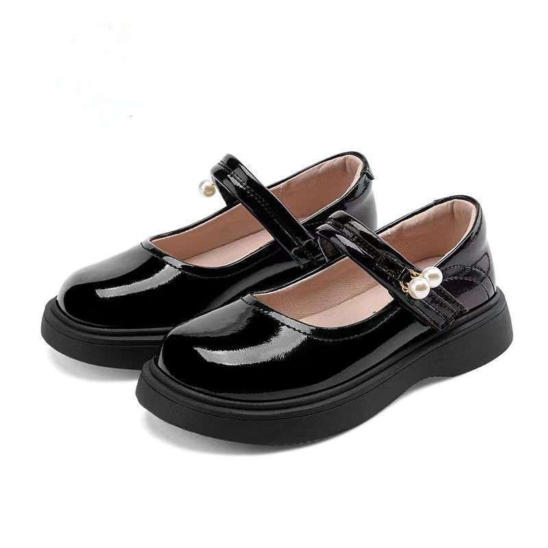 Dječje Mary Jane kožne cipele za djevojčice, srednji gornji dio, gumena potplat, retro stil