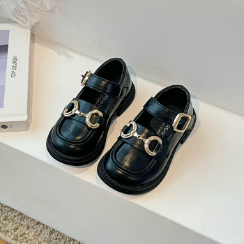 Dječji PU loaferi, unisex, engleski stil, mekana protuklizna potplat (PU gornji dio; unisex; engleski stil; mekana protuklizna potplat)