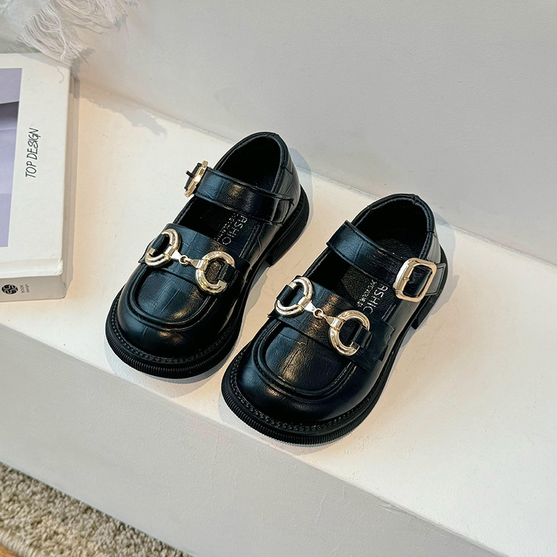 Dječji PU loaferi, unisex, engleski stil, mekana protuklizna potplat (PU gornji dio; unisex; engleski stil; mekana protuklizna potplat)