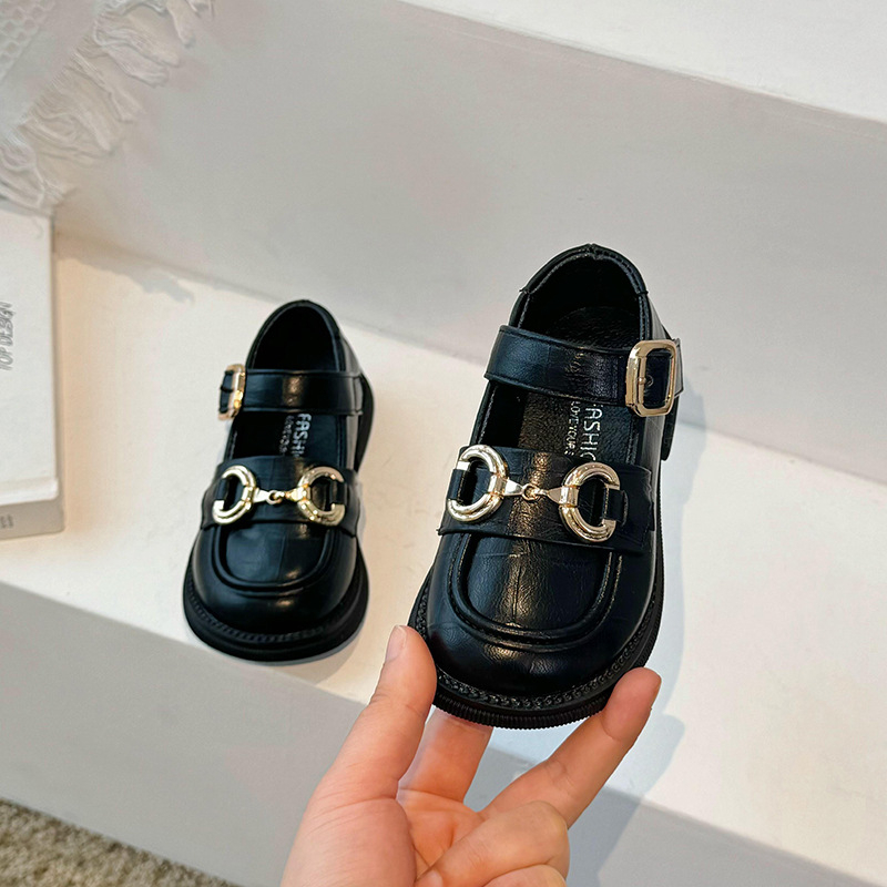 Dječji PU loaferi, unisex, engleski stil, mekana protuklizna potplat (PU gornji dio; unisex; engleski stil; mekana protuklizna potplat)