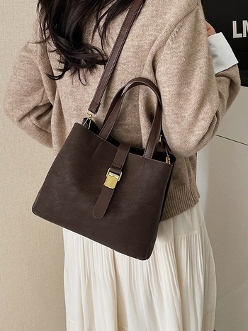Ženska bucket torba s crossbody remenom, 2026. model, velika kapaciteta, svakodnevna uporaba, tote torba