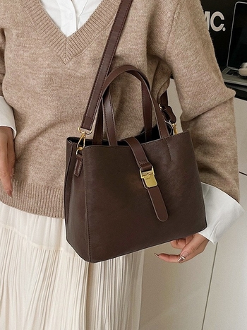 Ženska bucket torba s crossbody remenom, 2026. model, velika kapaciteta, svakodnevna uporaba, tote torba