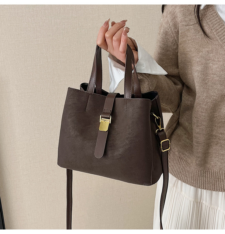 Ženska bucket torba s crossbody remenom, 2026. model, velika kapaciteta, svakodnevna uporaba, tote torba