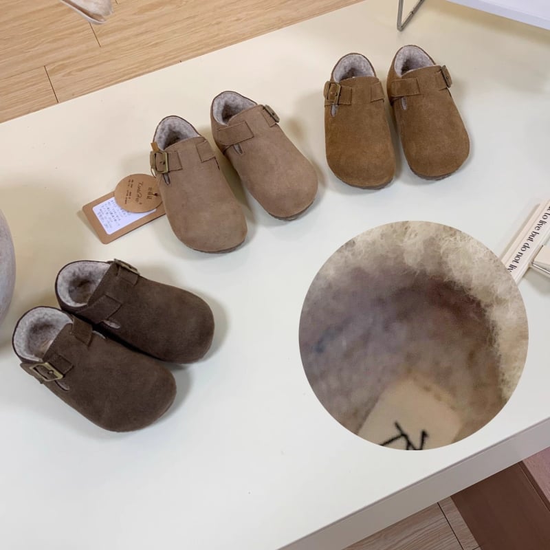 Dječje cipele od prave nubuk kože s Velcro zatvaračem, niski gornji dio, gumom potplatom, protuklizne i otporne na habanje, za jesen-zimu, unisex, za djecu 1–12 godina