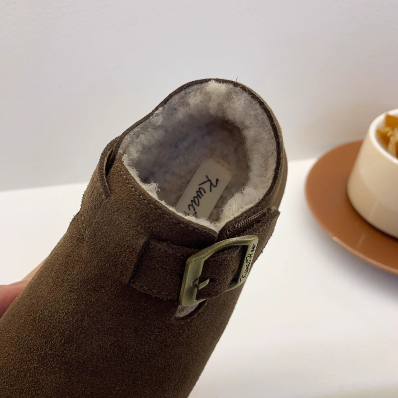Dječje cipele od prave nubuk kože s Velcro zatvaračem, niski gornji dio, gumom potplatom, protuklizne i otporne na habanje, za jesen-zimu, unisex, za djecu 1–12 godina