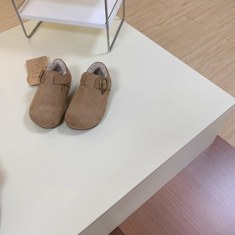 Dječje cipele od prave nubuk kože s Velcro zatvaračem, niski gornji dio, gumom potplatom, protuklizne i otporne na habanje, za jesen-zimu, unisex, za djecu 1–12 godina