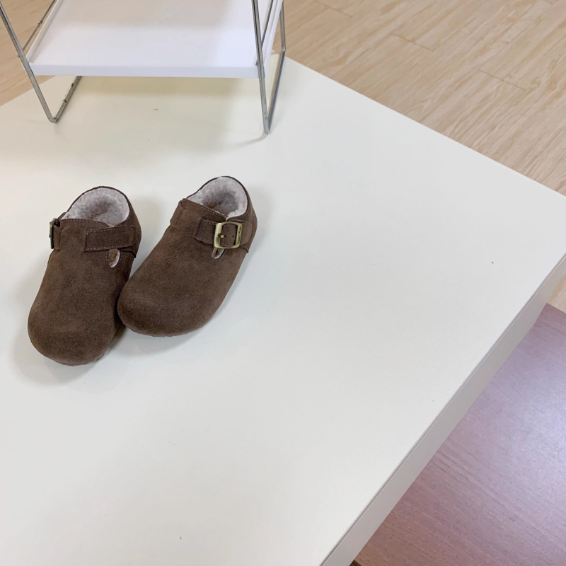 Dječje cipele od prave nubuk kože s Velcro zatvaračem, niski gornji dio, gumom potplatom, protuklizne i otporne na habanje, za jesen-zimu, unisex, za djecu 1–12 godina