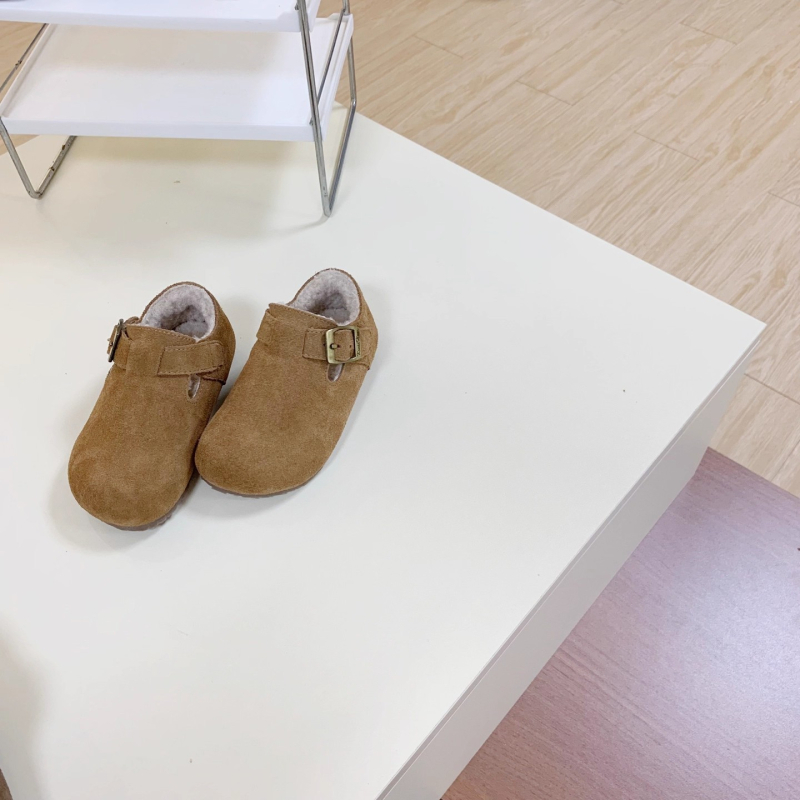 Dječje cipele od prave nubuk kože s Velcro zatvaračem, niski gornji dio, gumom potplatom, protuklizne i otporne na habanje, za jesen-zimu, unisex, za djecu 1–12 godina