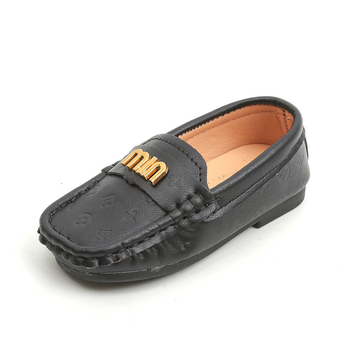 Dječji loafer u korejskom stilu s Velcro kopčom, PU gornji dio, gumena potplata, za dob 4–12 godina