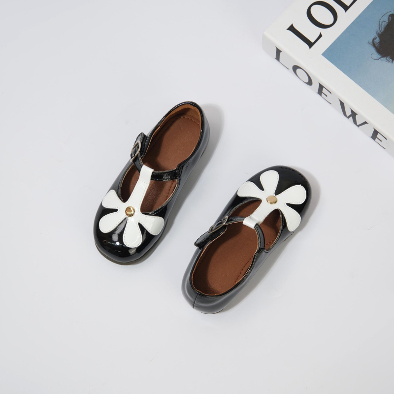 Pantofi dama din piele cu Velcro, partea superioară din două straturi de piele de vacă, talpă din cauciuc, căptușeală din fibre superioare — lansare toamnă 2025