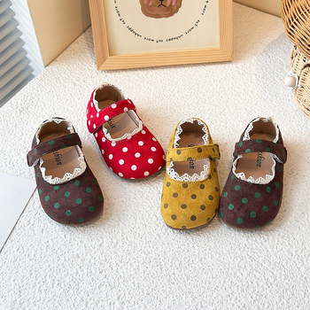 Pantofi pentru fete cu Velcro, partea superioară din material textil, talpă din cauciuc, guler joasă, culoare solidă, bran PU, potriviți pentru 4–16 ani, pentru toate anotimpurile