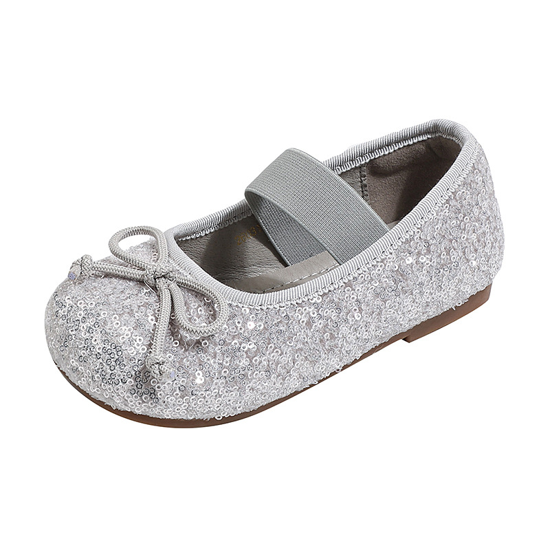 Pantofi Mary Jane pentru fete, cu nod de fluture și strasuri, curea cu un singur braț, din piele sintetică, talpă din cauciuc