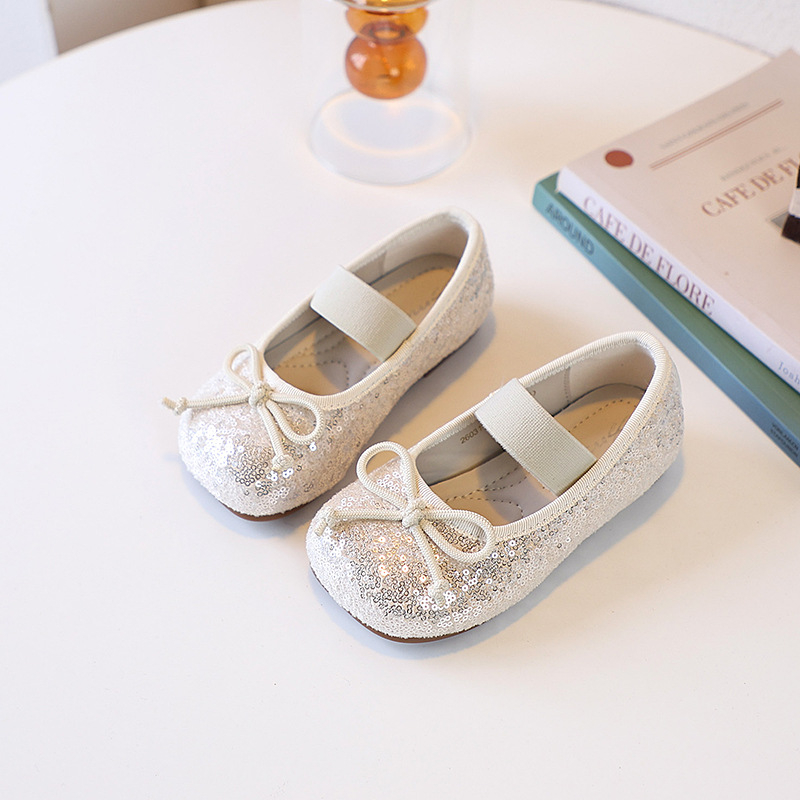 Pantofi Mary Jane pentru fete, cu nod de fluture și strasuri, curea cu un singur braț, din piele sintetică, talpă din cauciuc