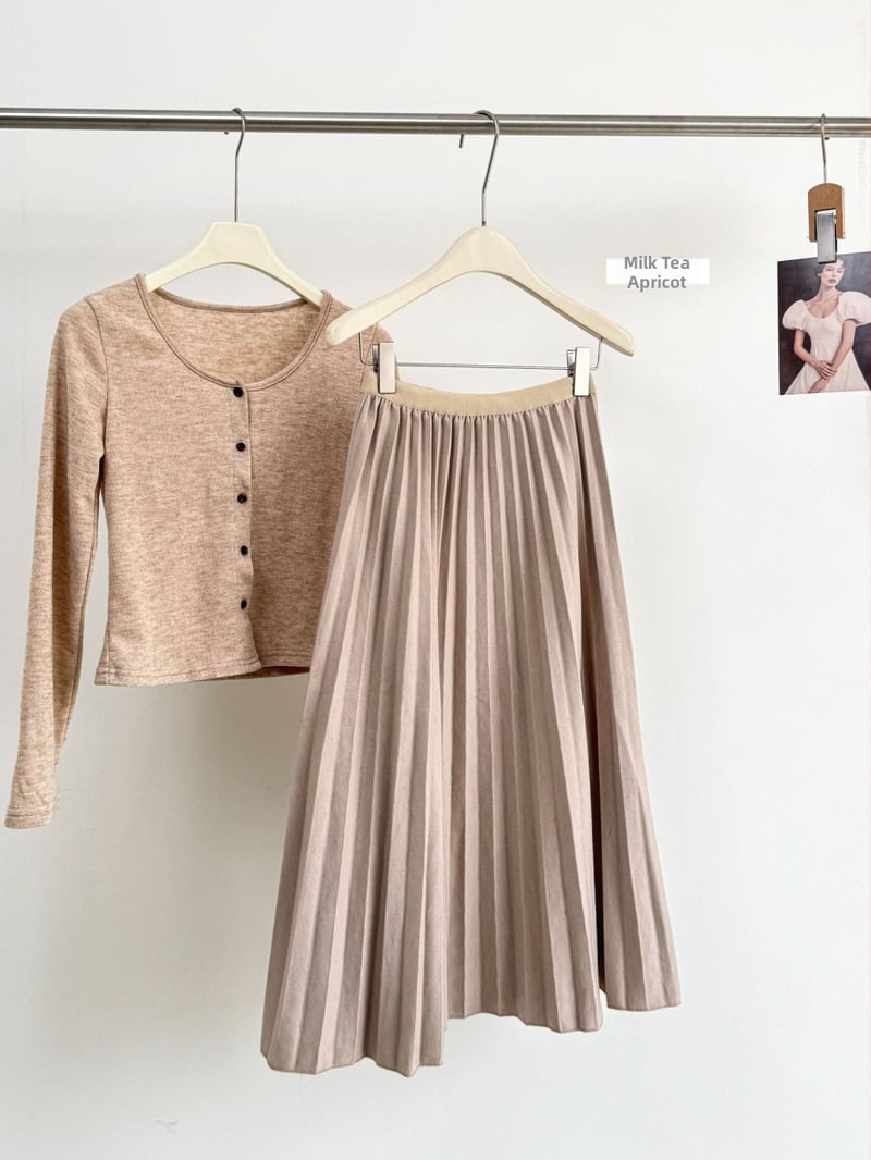 Πλισέ φούστα μακριά, πολυεστέρας, μικροελαστικότητα, λογοτεχνικό ρετρό στυλ