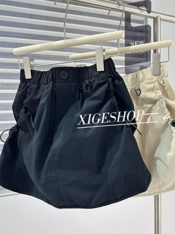 Φούστα Α-γραμμής για γυναίκες, φινίρισμα με πρέσα, πολυεστερικό ύφασμα, περιεκτικότητα πολυεστέρα 50–70%, Άνοιξη 2025, στυλ μετακίνησης/γραφείου