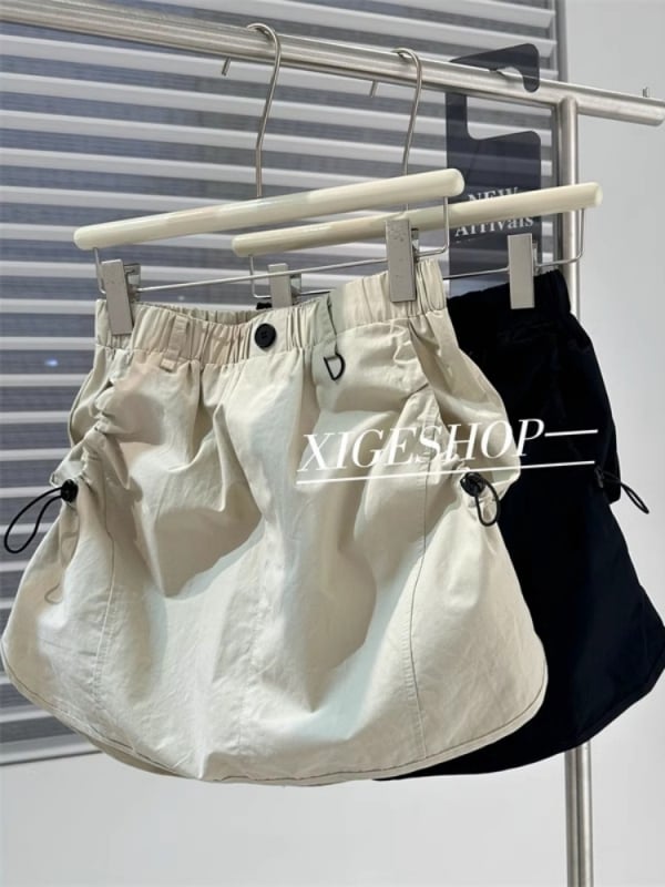 Φούστα Α-γραμμής για γυναίκες, φινίρισμα με πρέσα, πολυεστερικό ύφασμα, περιεκτικότητα πολυεστέρα 50–70%, Άνοιξη 2025, στυλ μετακίνησης/γραφείου