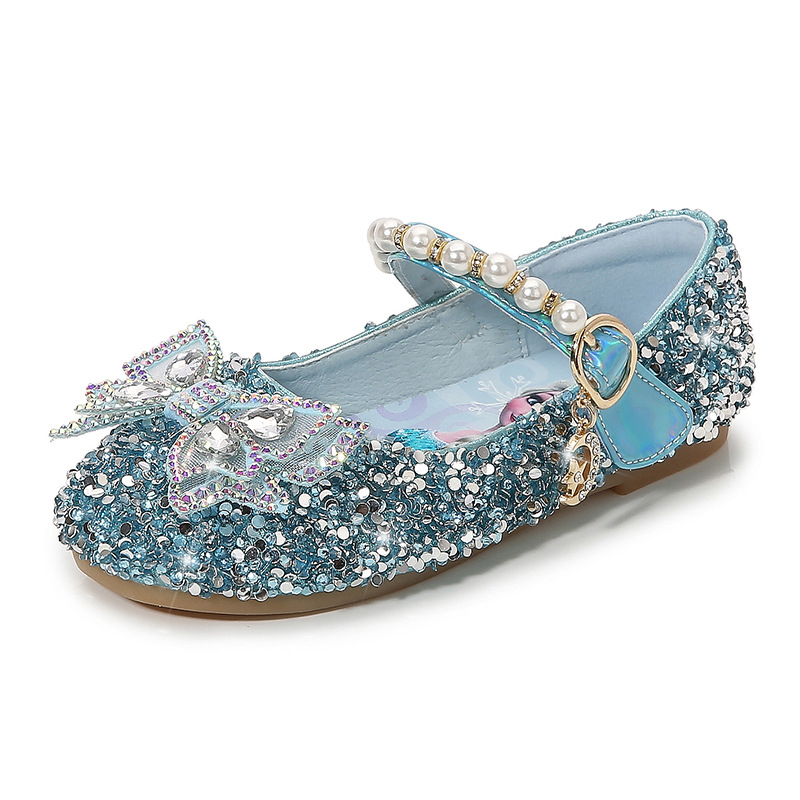 Pantofi Prințesă pentru Fetițe: partea superioară din piele sintetică, închidere Velcro, model desen animat, stil prințesă