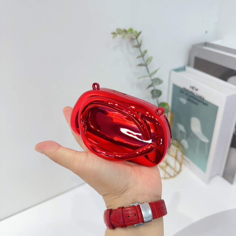 Geantă mini din acrilic, formă de cochilie, închidere magnetică, buzunar pentru telefon, stil urban simplu