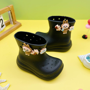 Cizme de ploaie pentru copii Neonice, partea superioară EVA, model Cartoon, până la gamba medie, Unisex