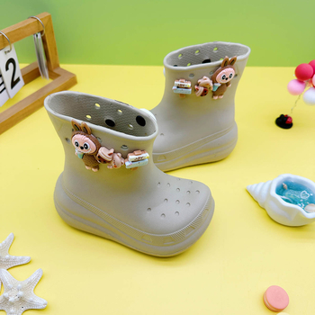 Cizme de ploaie pentru copii Neonice, partea superioară EVA, model Cartoon, până la gamba medie, Unisex