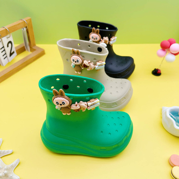 Cizme de ploaie pentru copii Neonice, partea superioară EVA, model Cartoon, până la gamba medie, Unisex