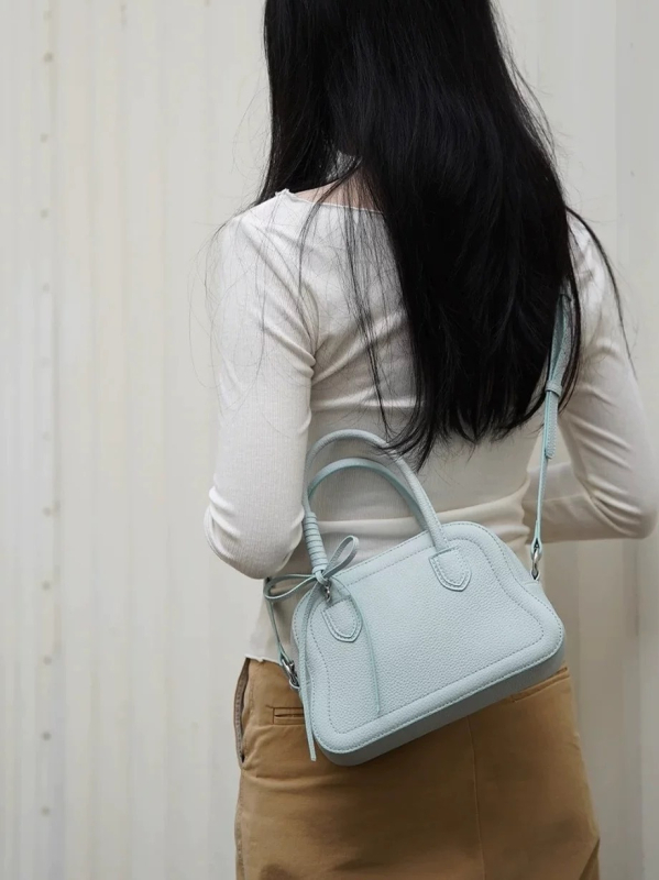 Geantă de femei din PU, formă de pernă, închidere cu fermoar, curea pentru umăr simplă, căptușeală din poliester, stil urban minimalist