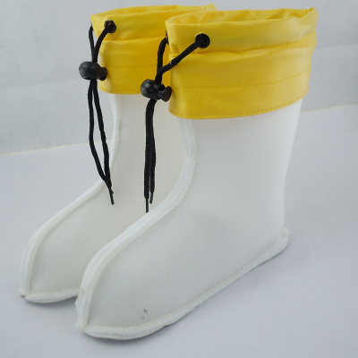 Cizme de ploaie pentru femei, iarnă, cu partea superioară din plastic, înălțime medie a tibiei, model uni