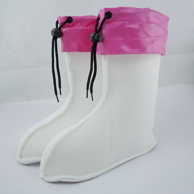 Cizme de ploaie pentru femei, iarnă, cu partea superioară din plastic, înălțime medie a tibiei, model uni