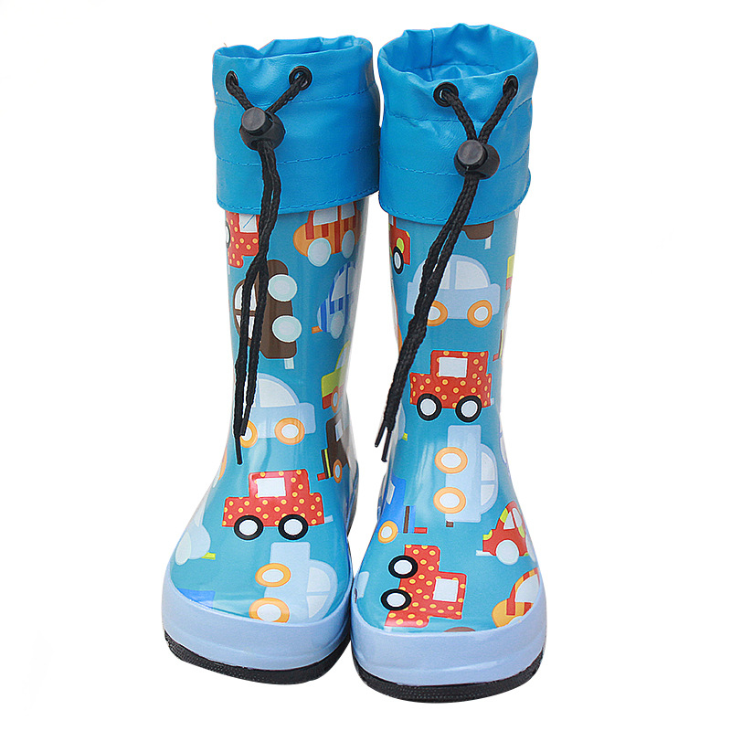 Cizme de ploaie pentru femei, iarnă, cu partea superioară din plastic, înălțime medie a tibiei, model uni