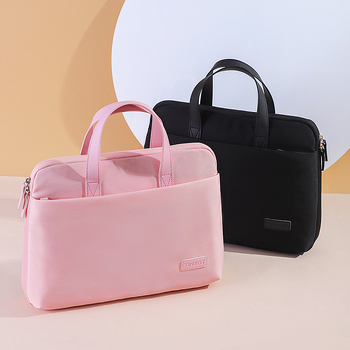 Tianyi Crossbody torba za prijenosno računalo — prozračna, vodootporna, otporna na potrese; materijal: poliester; uzorak: jednofarban; neutralan dizajn