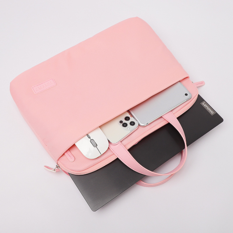 Tianyi Crossbody torba za prijenosno računalo — prozračna, vodootporna, otporna na potrese; materijal: poliester; uzorak: jednofarban; neutralan dizajn