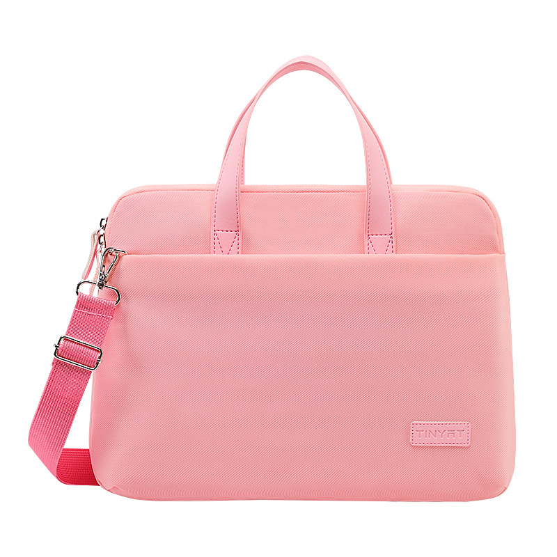 Tianyi Crossbody torba za prijenosno računalo — prozračna, vodootporna, otporna na potrese; materijal: poliester; uzorak: jednofarban; neutralan dizajn
