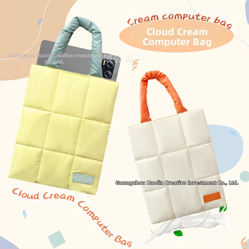 Ultra lagana satchel torba za iPad/tablet i prijenosno računalo, vanjski pamuk, podstava poliester, unisex, gradski minimalistički stil