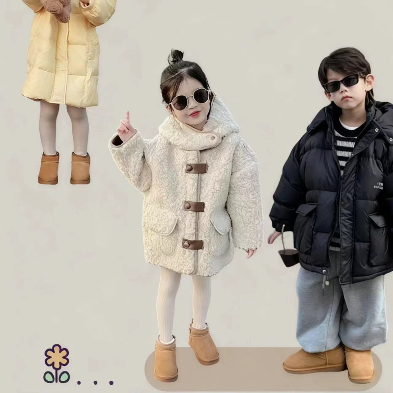 Dječje čizme za snijeg od prave kože, zimski 2025 novi model, tople kratke čizme s podstavom za djevojčice i dječake, tople cipele za bebe.