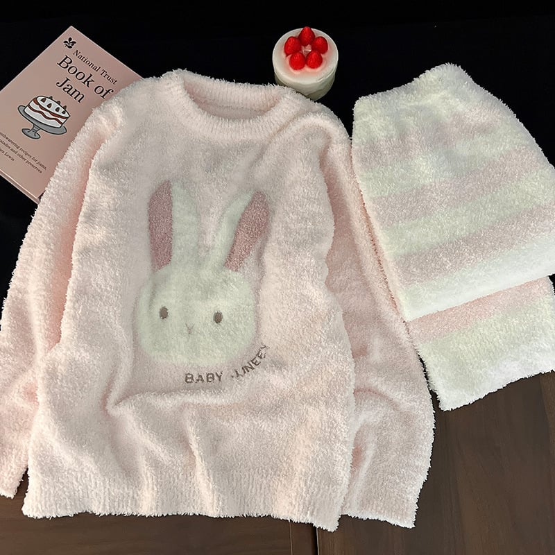 Női pizsama koreai stílusban, 100% pamut, gallér, hosszú ujjú, hosszú nadrág