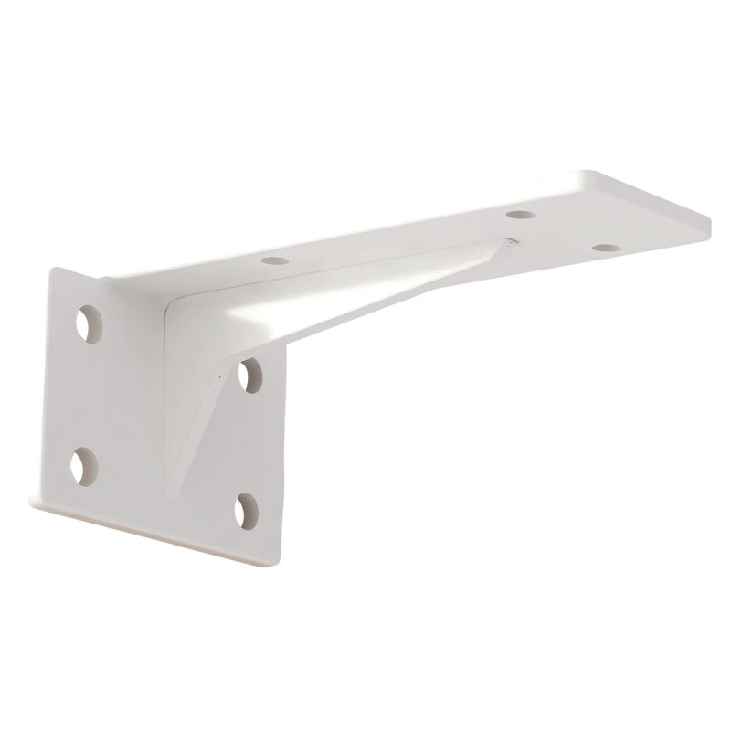 Fali polctartó, háromszög alakú állvány láthatatlan rövid alap, teherbíró polcok és szekrények támogatása, modern-minimalista stílus, modell c256222, hidegen hengerelt acél