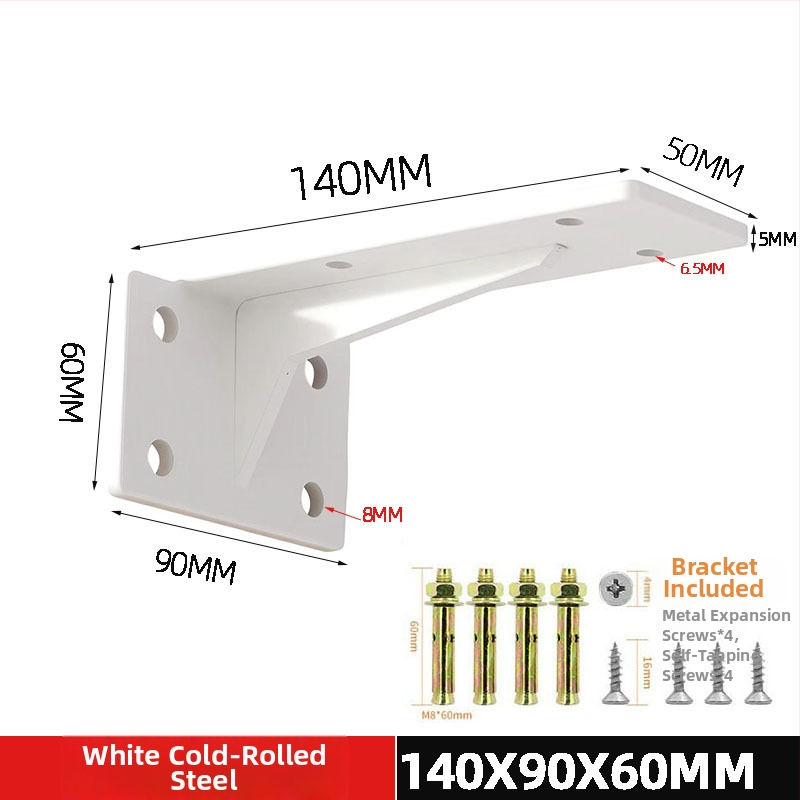 Nástenný držiak na poličky, trojuholníková podpora s neviditeľnou krátkou základňou, nosný systém pre poličky a skrinky, moderný minimalistický štýl, model c256222, studená valcovaná oceľ