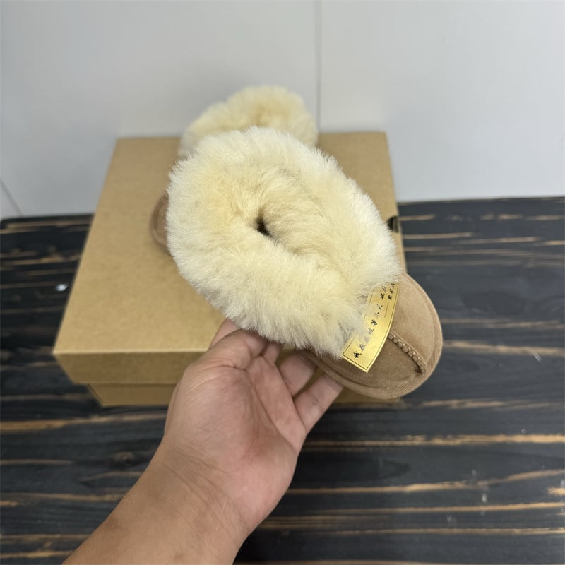 Unisex dječje gležnjače s krznom na gornjem dijelu i kožom koze, svakodnevni stil, za djecu 1–3 godine