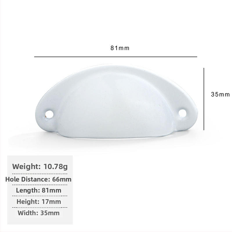 Железна антична дръжка за чекмедже с формата на черупка, Jingmao 001, леене под налягане, стил Нов китайски