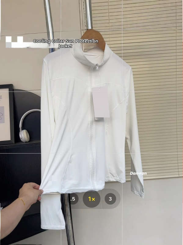 Дамско UV-защитно спортно горнище, смес регенирано целулозно влакно и спандекс, 80–90% съдържание на плат, дълги ръкави, пролет 2025