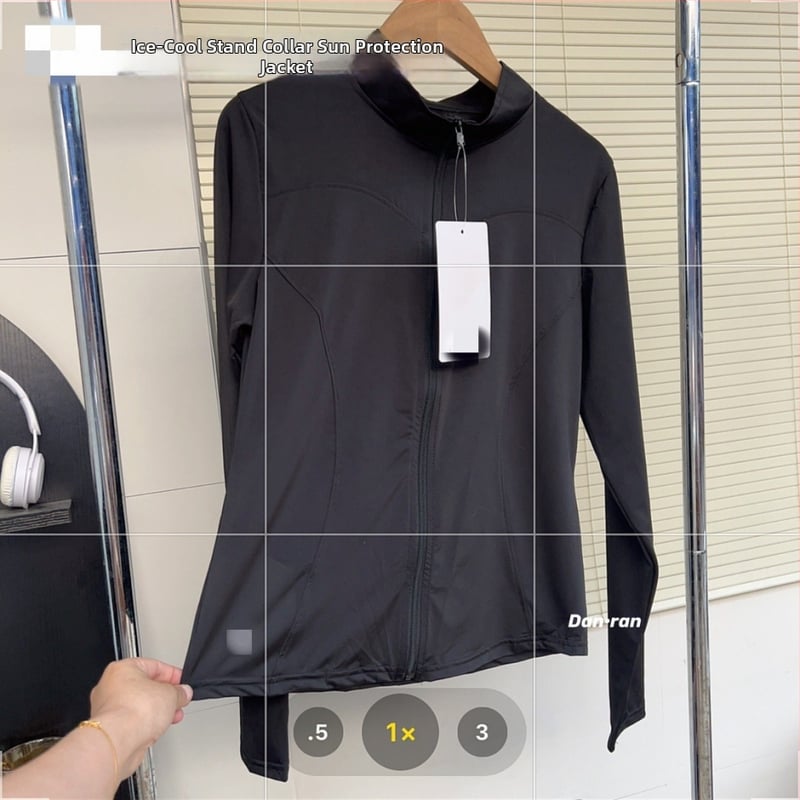 Дамско UV-защитно спортно горнище, смес регенирано целулозно влакно и спандекс, 80–90% съдържание на плат, дълги ръкави, пролет 2025