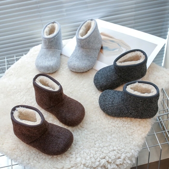 Dječje zimske slip-on čizme s podstavom od pamuka i gumom, za djecu 4–6 godina