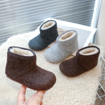 Dječje zimske slip-on čizme s podstavom od pamuka i gumom, za djecu 4–6 godina