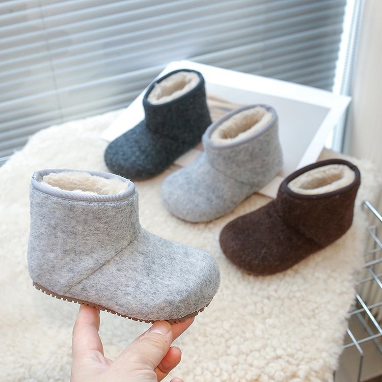 Dječje zimske slip-on čizme s podstavom od pamuka i gumom, za djecu 4–6 godina