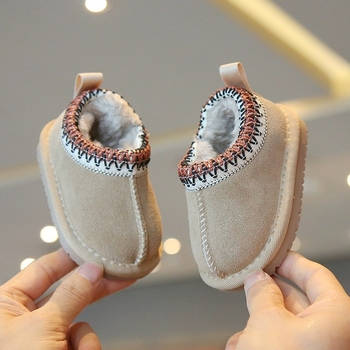 Dječje čizme za snijeg - gornji dio od sintetičke kože, potplat TPR, niski pojas, zima, za dob 1–6 godina